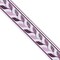 Designer’s Shop JR 768 Purple Leaf Vine Jacquard Trim – 1-7/16" x 5 Yards – Decorative Woven Border